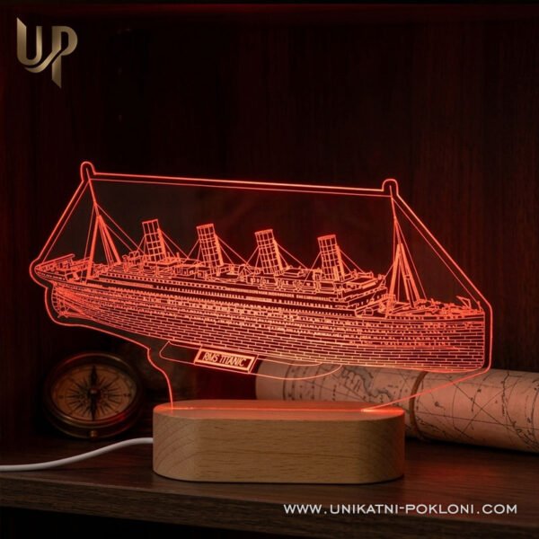 Titanic - Personalizirana LED lampa 4 Titanic lovers gifts