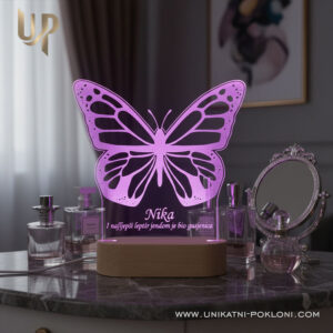 Personalizirana LED lampa - Leptir 14 leptir lampa