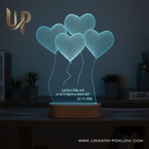 personalizirana lampa za zaljubljene