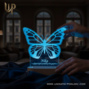 Personalizirana LED lampa - Leptir 15 poklon za dječake