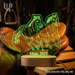 Poklon za Ljubitelje Konja - Personalizirana LED lampa 10 poklon za ljubitelja konja