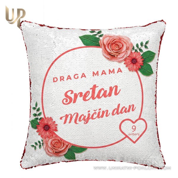 poklon-za-majcin-dan "Sirena" jastuk - Poklon mamama za Majčin dan - personalizirani poklon