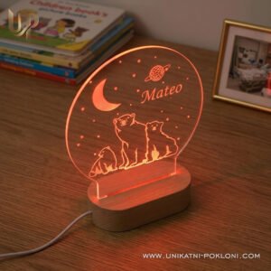 Ambijentalna LED lampa medvjedići - Unikatni Pokloni što pokloniti djetetu