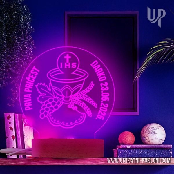 PRVA PRIČEST - noćna LED lampa 3 Dar za prvu pričest