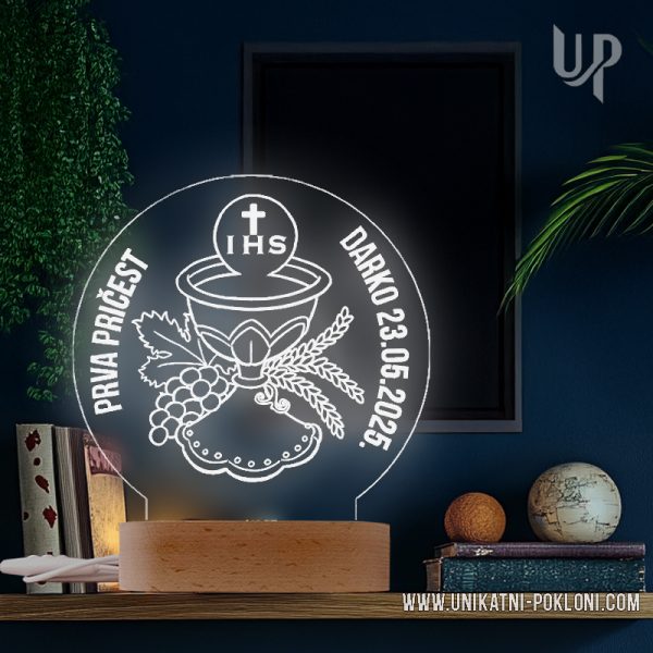 PRVA PRIČEST - noćna LED lampa 2 Lampa za svetu prvu pričest
