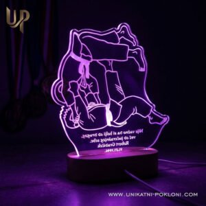 JUDO - ambijentalna LED lampa - Unikatni Pokloni Judo pokloni - personalizirani poklon