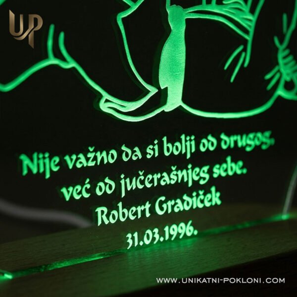JUDO - ambijentalna LED lampa - Unikatni Pokloni Poklon za malog judaša