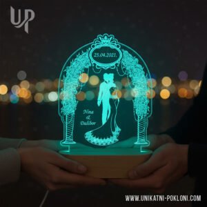 Pokloni za mladence ideje koje tražite - Personalizirana LED lampa 17 Poklon za mladence