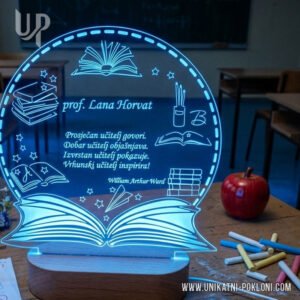 Pokloni učiteljicama - Personalizirana LED lampa 17 Pokloni učiteljicama za kraj školske godine