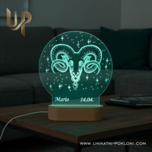 Poklon za ovna - Personalizirana LED lampa Ovan - Horoskop 18 Pokloni za ovna