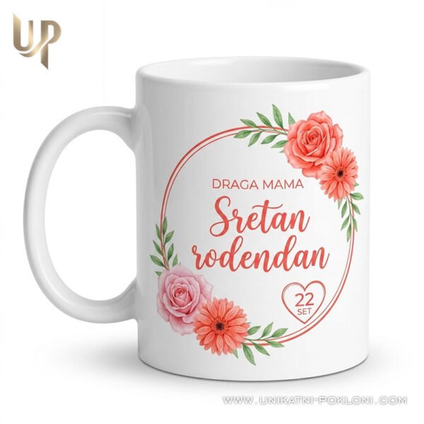 Sretan rođendan mama - Unikatna personalizirana šalica - personalizirani poklon
