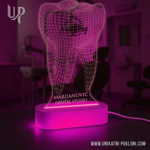 Zub - LED lampa 3 poklon za stomatologa
