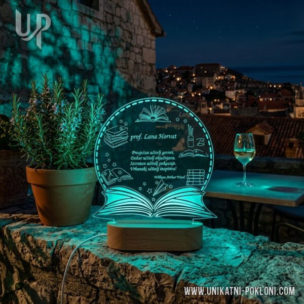 Pokloni učiteljicama - Personalizirana LED lampa 7 pokloni za kraj nastavne godine