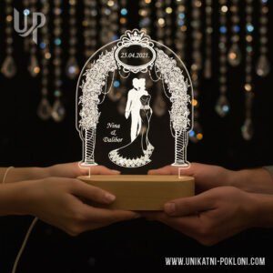 Pokloni za mladence ideje koje tražite - Personalizirana LED lampa 19 što pokloniti na vjenčanju