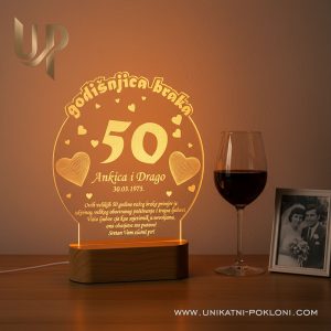 Personalizirana LED lampa - Poklon za 50. godišnjicu braka 18 što pokloniti za 50. godišnjicu braka