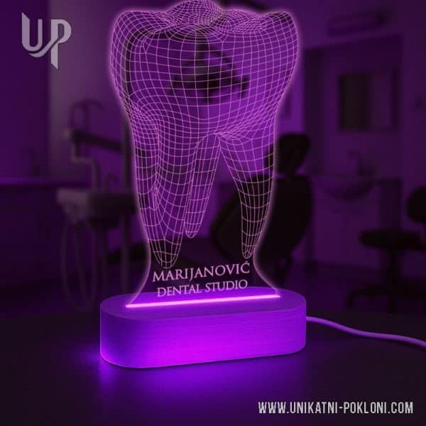 Zub - LED lampa 6 unikatan poklon za dentista