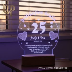 unikatni poklon za 25 godišnjicu braka