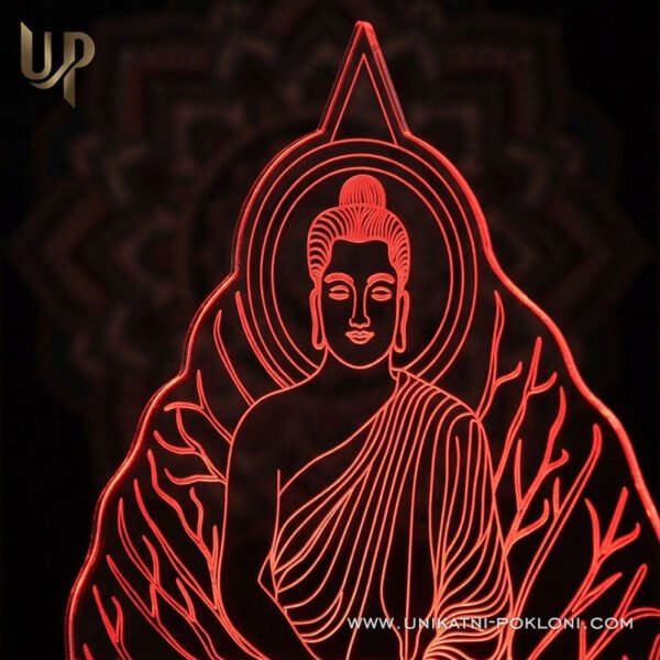 Buddha - ambijentalna LED lampa - Unikatni pokloni Poklon za budista - Personalizirani pokloni