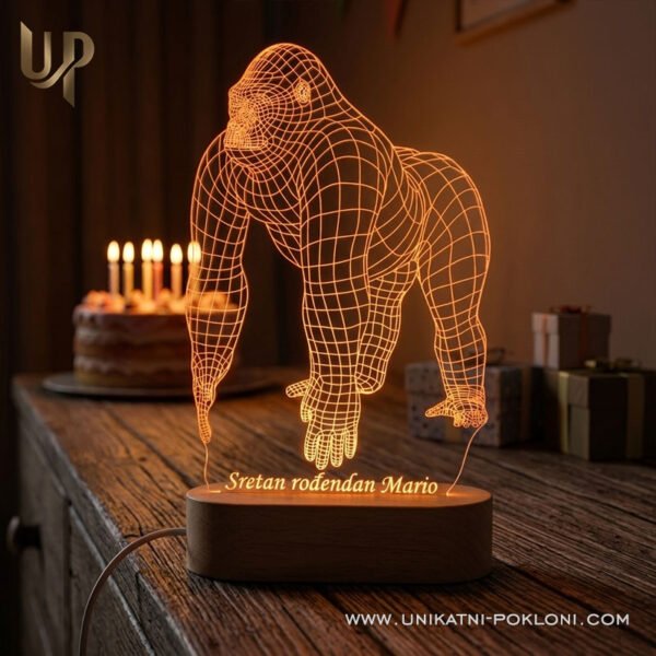 Gorila LED lampa - personalizirani pokloni Gorila LED lampa - personalizirani pokloni