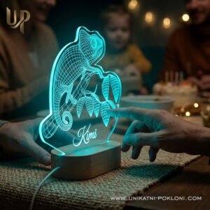 Kameleon - LED lampa - Unikatni Pokloni Poklon za ljubitelje kameleona - personalizirani pokloni