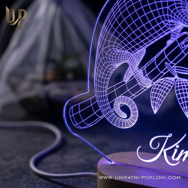 Kameleon - LED lampa - Unikatni Pokloni Poklon za ljubitelja kameleona - personalizirani pokloni