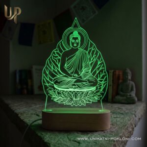 Buddha - ambijentalna LED lampa - Unikatni pokloni Lampa za meditaciju