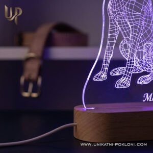 Doberman - Personalizirana LED lampa za ljubitelje i vlasnike dobermana - Unikatni Pokloni Što kupiti vlasniku dobermana