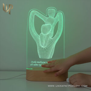 Poklon za dan očeva - Personalizirana LED lampa 18 originalan poklon za tatu