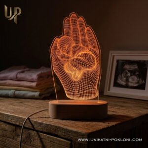 Beba na dlanu LED lampa - Unikatni Pokloni poklon za buduću mamu - personalizirani pokloni