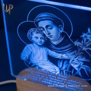 Sveti Ante - Personalizirana LED lampa - Unikatni Pokloni Molitva Svetom Antunu