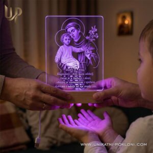 Sveti Ante - Personalizirana LED lampa - Unikatni Pokloni Molitva za obitelj - Sveti Ante