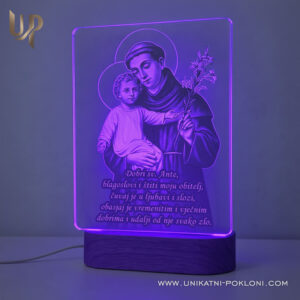 Sveti Ante - Personalizirana LED lampa 15 Posveta Svetom Anti