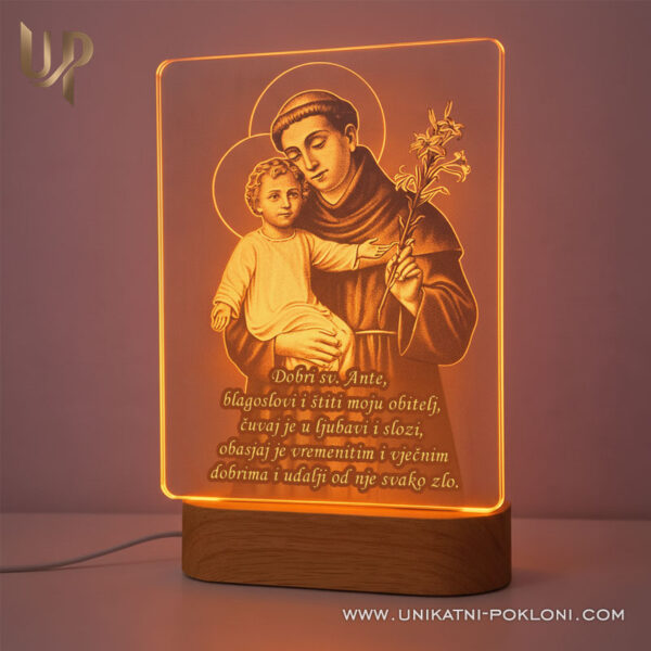 Sveti Ante - Personalizirana LED lampa 4 Sveti Ante