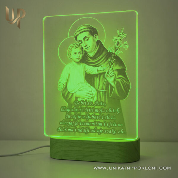 Sveti Ante - Personalizirana LED lampa 2 Sveti Antun