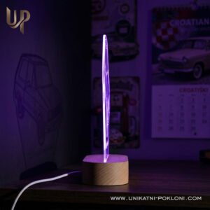 Personalizirana LED lampa - Ambijentalna lampa sa slikom vašeg auta - Unikatni Pokloni Pokloni za vozače i šofere