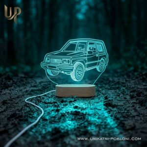 Personalizirana LED lampa - Ambijentalna lampa sa slikom vašeg auta - Unikatni Pokloni Super poklon za vozača