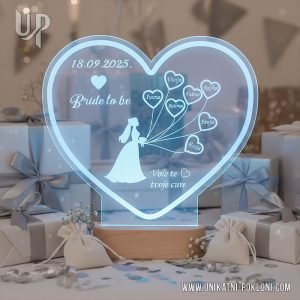 Personalizirana LED lampa - Bride to be - Slika 6