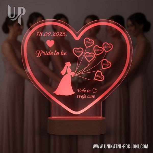 Bride to be LED LAMPA 6
