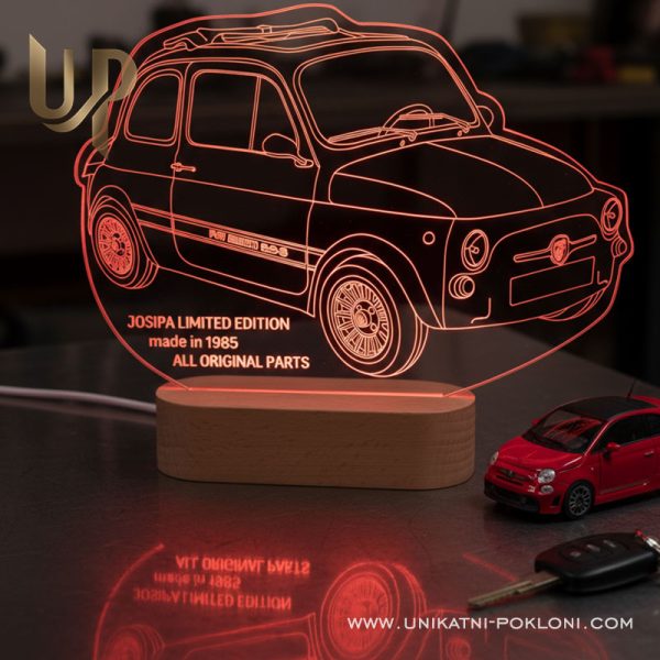 Personalizirana LED lampa - Fićo 16 LED LAMPA FICO Abarth 13