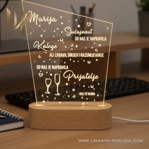 Personalizirana LED lampa - Poklon za kolegicu 22 Poklon za kolegicu i prijateljicu