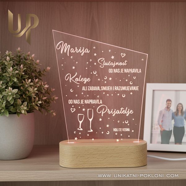 Personalizirana LED lampa - Poklon za kolegicu 1 Poklon za kolegicu u firmi