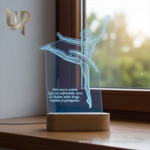 Personalizirana LED lampa - Balerina 14 Unikatni poklon za balerinu