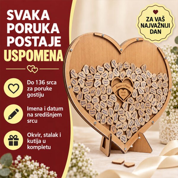 Personalizirani poklon za vjenčanje - Okvir uspomena - Unikatni pokloni Personalizirani poklon za vjenčanje - Okvir uspomena - personalizirani poklon