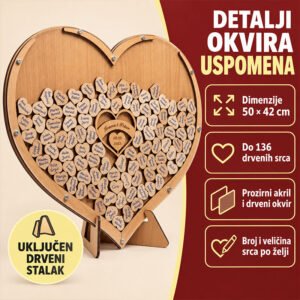 Personalizirani poklon za vjenčanje - Okvir uspomena - Unikatni pokloni Personalizirani poklon za vjenčanje - Okvir uspomena - Slika 6