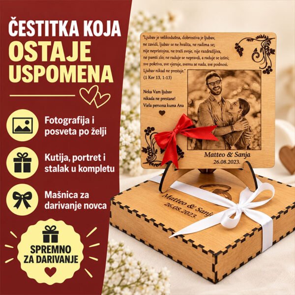 Čestitka za vjenčanje - Unikatni pokloni Čestitka za vjenčanje - personalizirani poklon