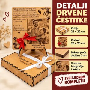 Čestitka za vjenčanje - Unikatni pokloni Čestitka za vjenčanje - Slika 5