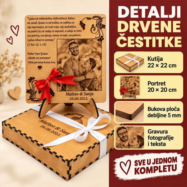 Čestitka za vjenčanje - Unikatni pokloni Čestitka za vjenčanje - personalizirani poklon