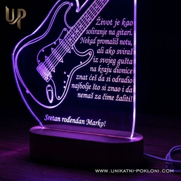 personalizirani poklon za ljubitelje električne gitare