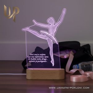 Personalizirana LED lampa - Balerina 18 što pokloniti balerini