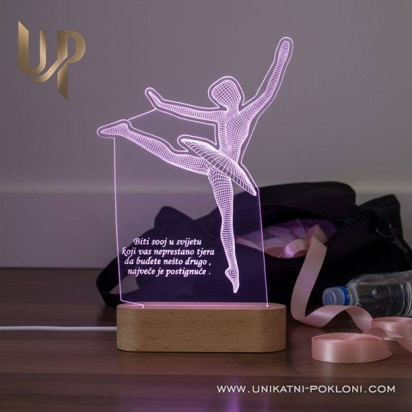 Personalizirana LED lampa - Balerina 6 što pokloniti balerini